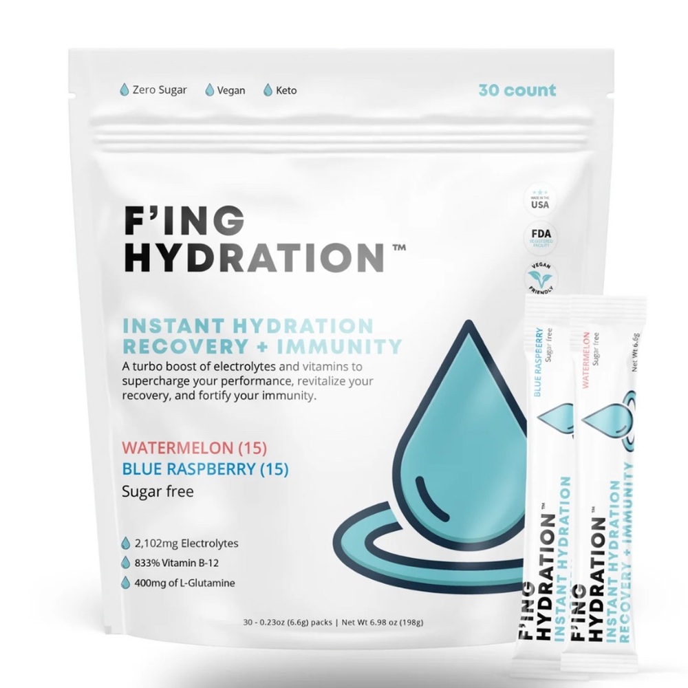 Watermelon Electrolyte Pack - White and Blue